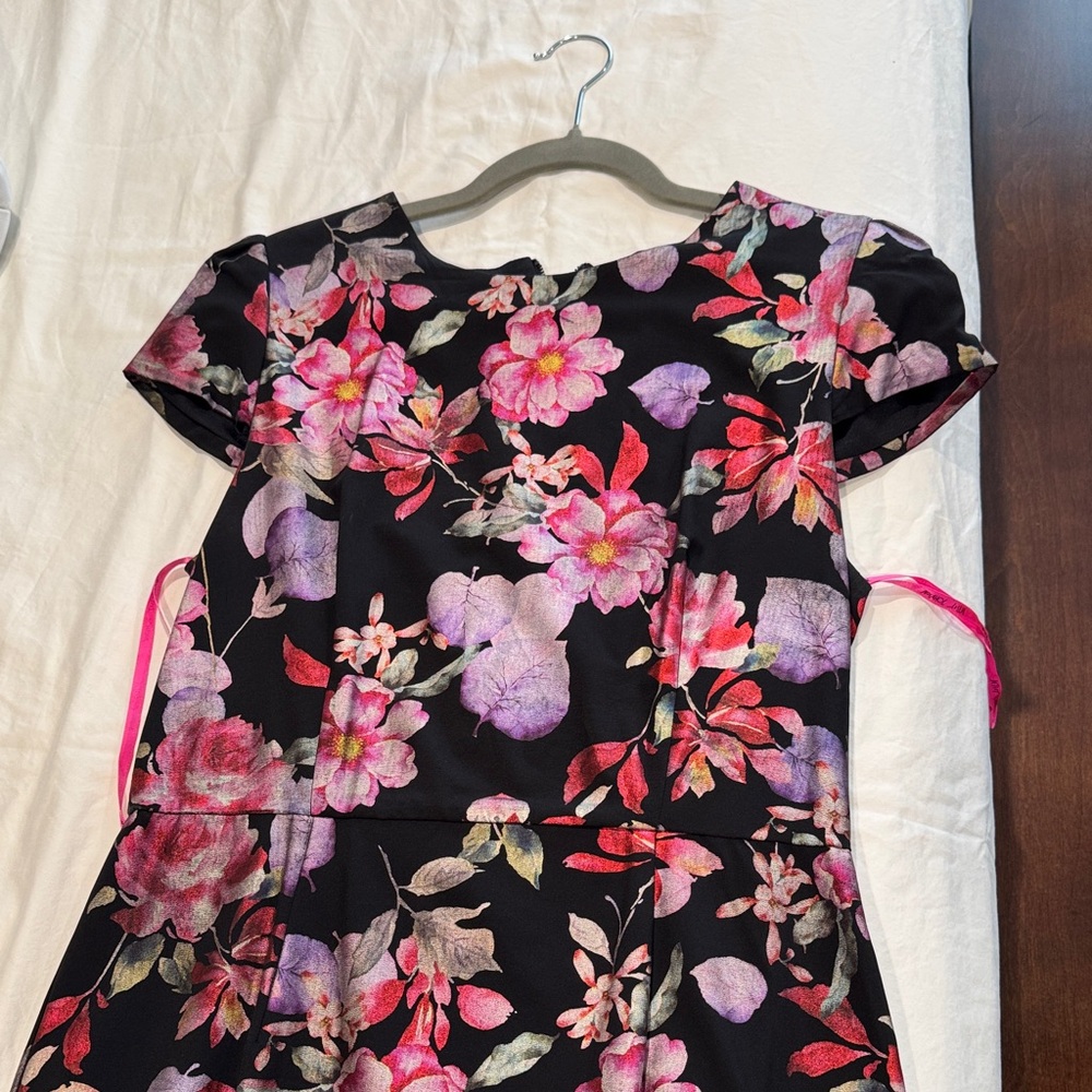 Floral  Dress in Black and Pink EVERYTHING MUST GO